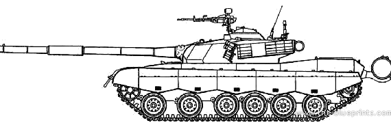 Танк Type 85-II M (China) - чертежи, габариты, рисунки
