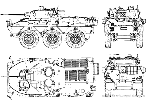 Танк Type 87 (Japan) - чертежи, габариты, рисунки