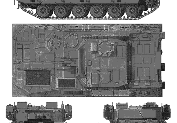 Танк Type 89 Infantry Combat Vehicle - чертежи, габариты, рисунки