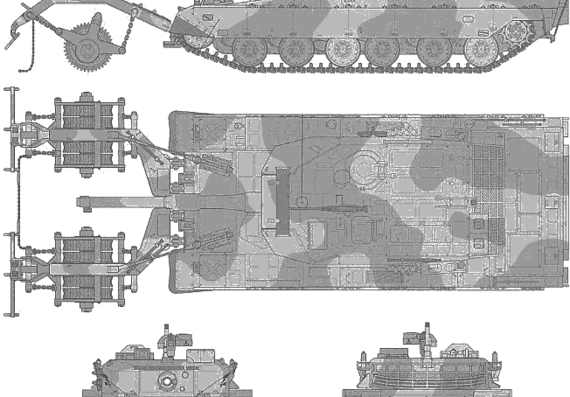 Танк Type 90 - чертежи, габариты, рисунки