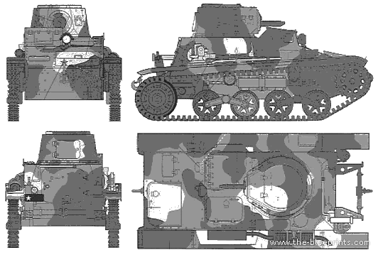 Танк Type 94 Tk. Late - чертежи, габариты, рисунки