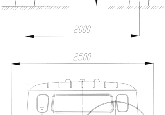 Tank URAL-4320-21 (4) - drawings, dimensions, figures
