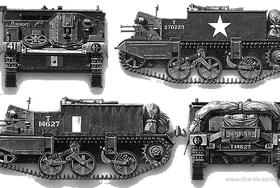 Tank Universal Bren Carrier - drawings, dimensions, pictures