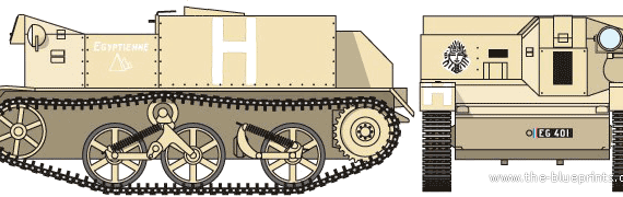 Universal Carrier tank - drawings, dimensions, pictures