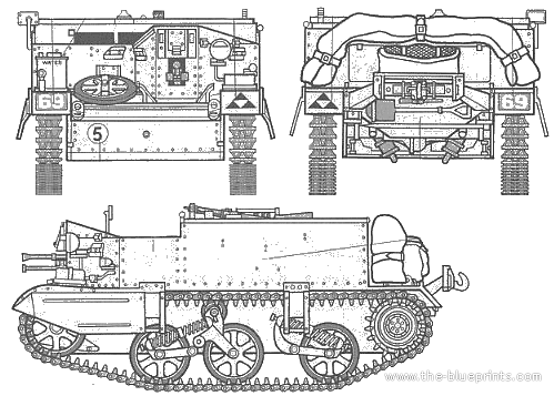 Танк Universal Carrier Mk. II - чертежи, габариты, рисунки