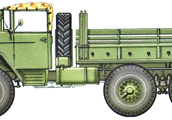 Tank Ural-375 - drawings, dimensions, figures