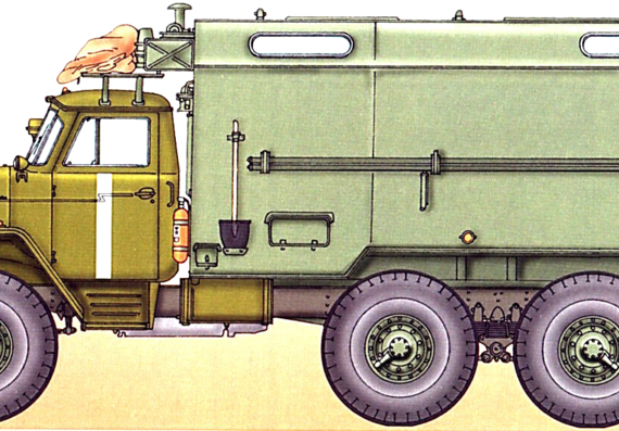 Tank Ural-43203 - drawings, dimensions, figures