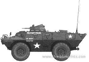 Tank V-100 Armored Car - drawings, dimensions, figures