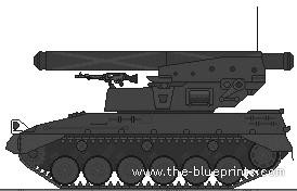 Tank VCLC MLRS - drawings, dimensions, figures
