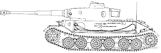 Танк VK-4501 (P) Ferdinand Tiger - чертежи, габариты, рисунки