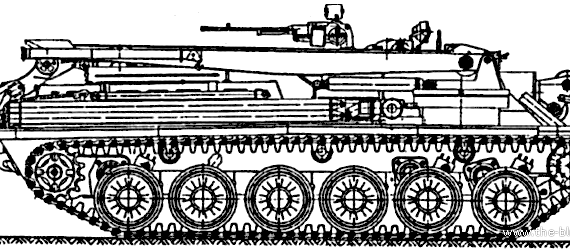 Танк VT-72A - чертежи, габариты, рисунки