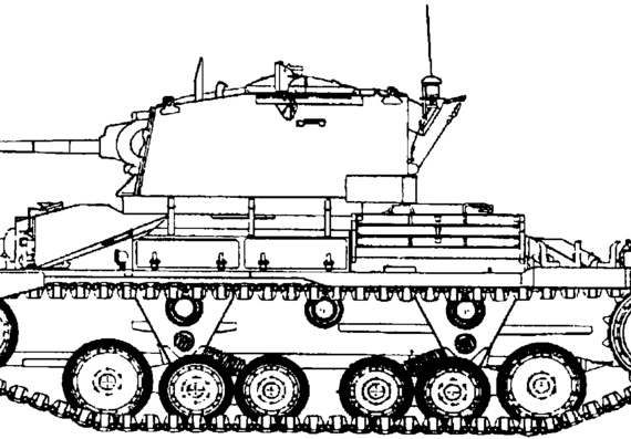 Tank Valentine Cruiser Mk. IIA A10 - drawings, dimensions, figures