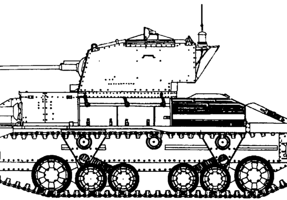 Танк Valentine Cruiser Mk. I A9 - чертежи, габариты, рисунки