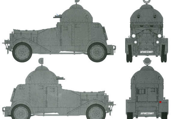 Танк Vickers Crosley M25 - чертежи, габариты, рисунки