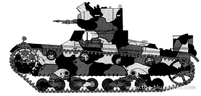 Tank Vickers E Mk.A Light Tank - drawings, dimensions, pictures