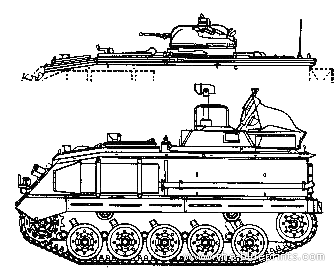 Tank Vickers FV 432 - drawings, dimensions, figures
