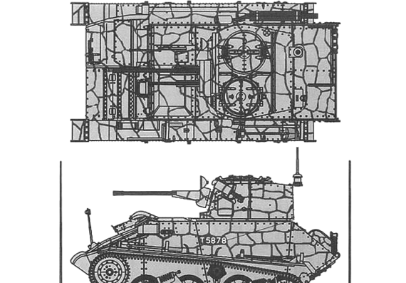 Танк Vickers Mark VI C - чертежи, габариты, рисунки