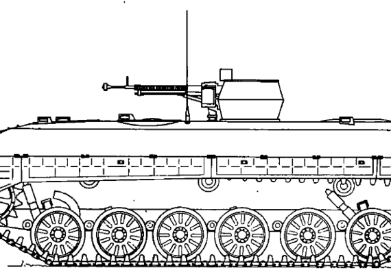 Tank WZ-503 - drawings, dimensions, figures