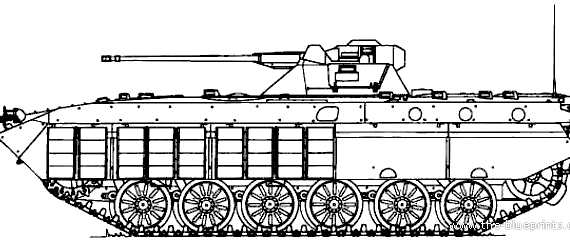 Танк WZ-551 - чертежи, габариты, рисунки