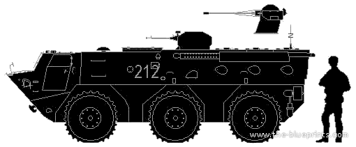 Танк WZ 523 (APC China) - чертежи, габариты, рисунки
