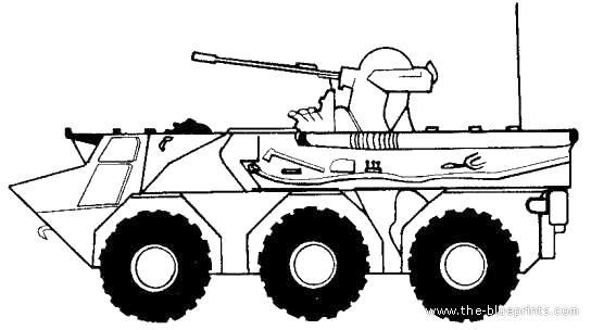 Танк WZ 551 (APC China) - чертежи, габариты, рисунки
