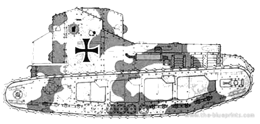 Whippet tank - drawings, dimensions, figures
