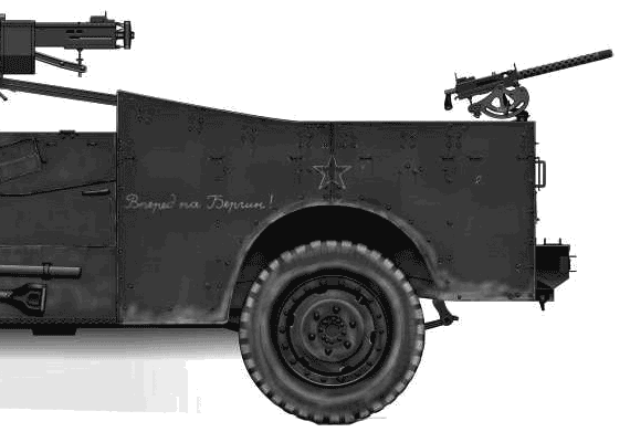 Танк White Scout Car M3A1 (1942) - чертежи, габариты, рисунки