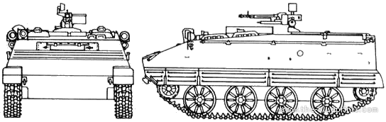 Tank YW531C (APC China) - drawings, dimensions, figures