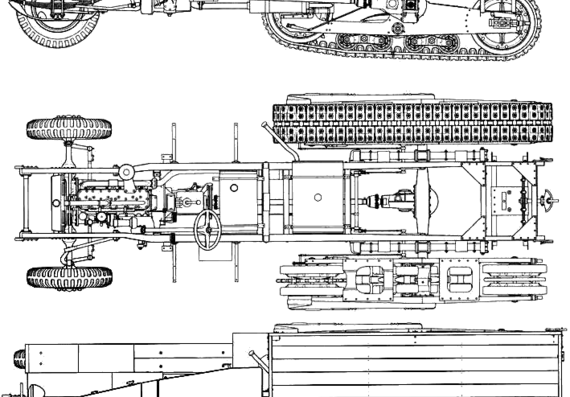Tank ZIS-42 - drawings, dimensions, figures