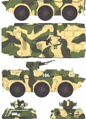 Танк ZSL-92A APC - чертежи, габариты, рисунки