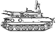 Танк ZSU-23-4 Shilka (Gundish) - чертежи, габариты, рисунки