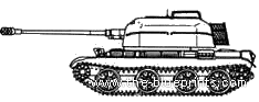 Tank ZSU-57 - drawings, dimensions, figures