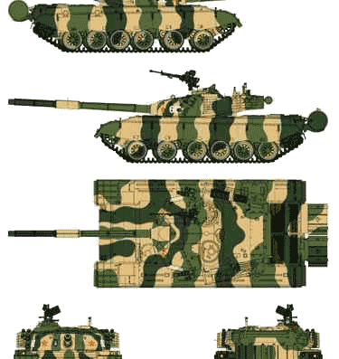Tank ZTZ 96 - drawings, dimensions, figures