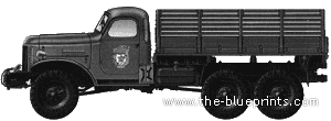 Танк ZiL-157K - чертежи, габариты, рисунки