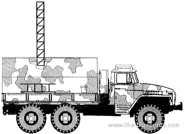 Tank ZiL-157 P18 Radar - drawings, dimensions, figures