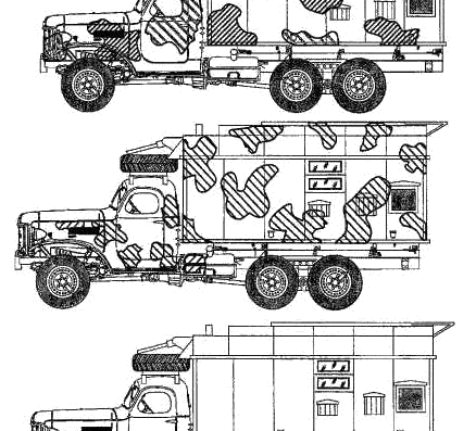 Tank ZiL-157 Radar P16 - drawings, dimensions, figures