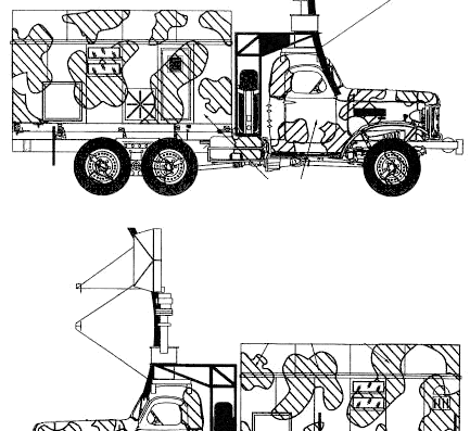 Танк ZiL-157 Radar RSP-7 - чертежи, габариты, рисунки
