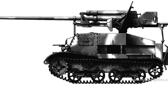 Tank ZiS-30 - drawings, dimensions, figures