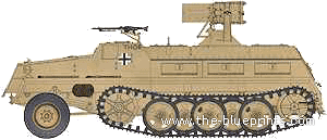 Танк sWS + 15cm Panzerwerfer 42 (Zehnling) - чертежи, габариты, рисунки