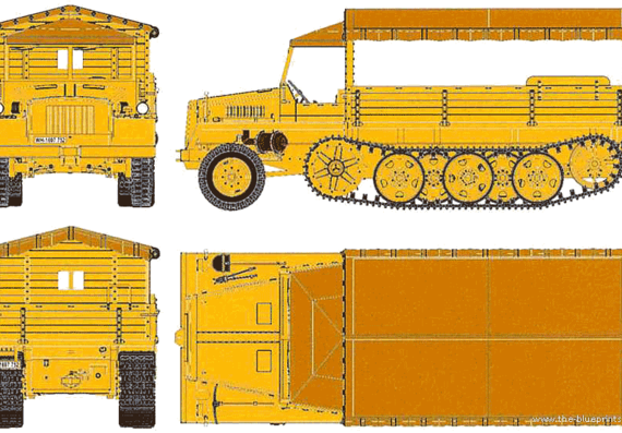 Tank sWS Schwerer Wehrmacht Schlepper - drawings, dimensions, pictures