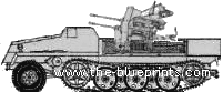 Tank sWS schwerer Wehrmacht Schlepper 2cm FlaK 38 - drawings, dimensions, pictures