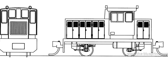Поезд 25t Mobile Wagon - чертежи, габариты, рисунки