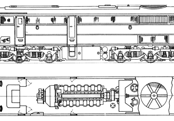 Train A.E. Goodwin Ltd 44 Class Diesel - Electric - drawings, dimensions, figures