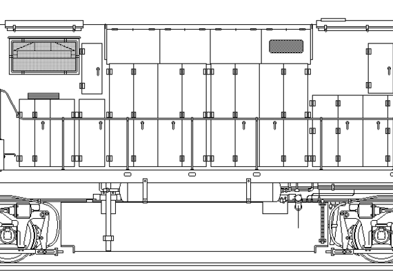 Train ALCO C-424 - drawings, dimensions, figures