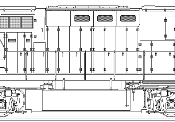 Train ALCO C-425 - drawings, dimensions, figures
