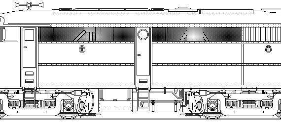 Поезд ALCO FA-1 - чертежи, габариты, рисунки