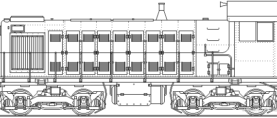 Train ALCO S-1 - drawings, dimensions, figures