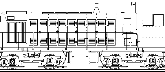 Train ALCO S-3 - drawings, dimensions, figures
