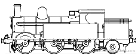 Поезд BR 0-6-2 Watford - чертежи, габариты, рисунки