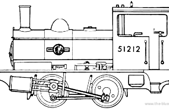 Train BR 040 Saddle Tank - drawings, dimensions, figures